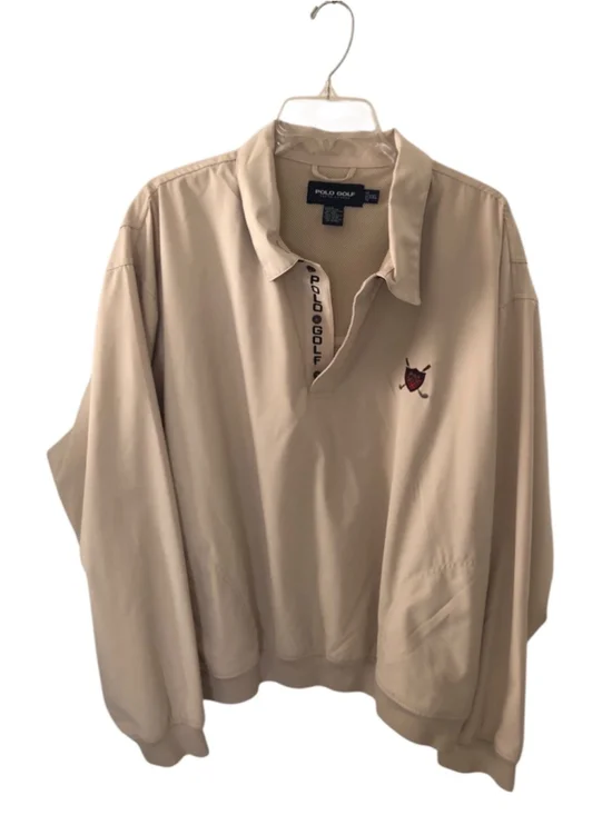 Vintage Ralph Lauren Polo Golf Pullover Jacket Classy Golf Crest Logo Size XXL - Picture 1 of 10